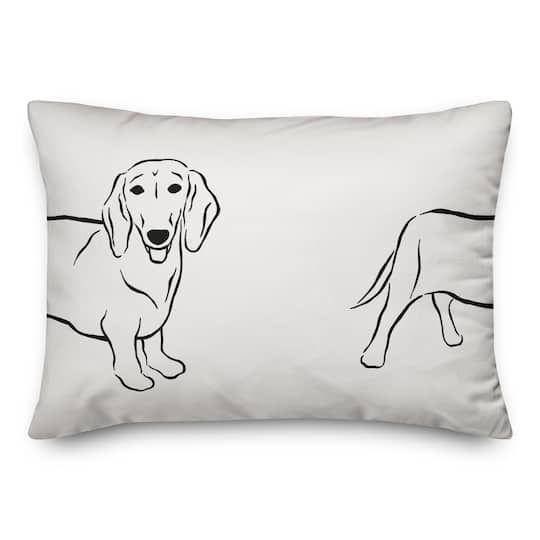 Long Doggie Throw Pillow